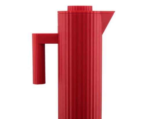 Κανάτα-Θερμός Plissé MDL12 R 20x11x32cm 1Lt Red Alessi Πλαστικό