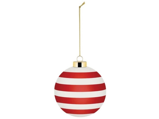 Χριστουγεννιάτικη Μπάλα Delight NZ04 4 Φ9cm Red-White Alessi