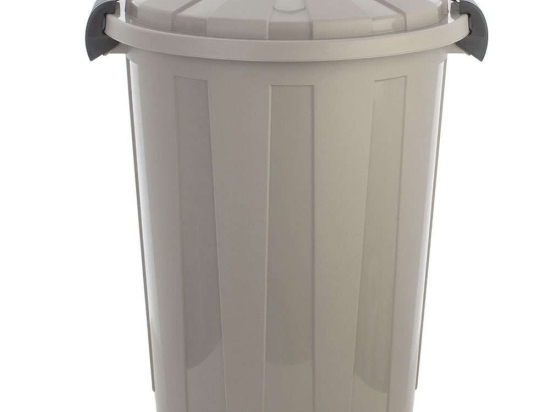 Κάδος Απορριμμάτων Outbin 01-23201 45x45x64,5cm 60lt Taupe Estia Πλαστικό