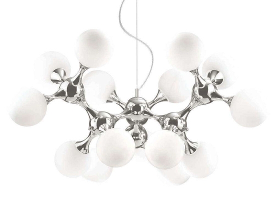 Φωτιστικό Οροφής Nodi 082073 105x68/277cm 15xE14 40W White Ideal Lux