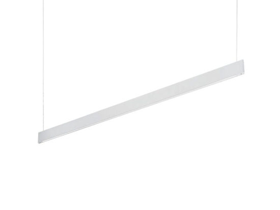 Φωτιστικό Οροφής - Ράγα Desk Wide 336206 3000K 4000lm 120x6x200cm White Ideal Lux