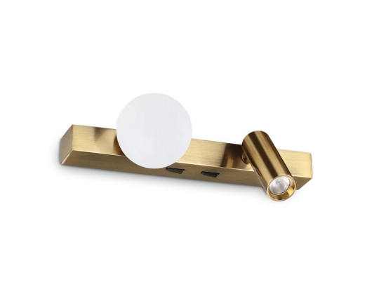 Φωτιστικό Τοίχου Ping Pong 336671 3000K 600lm 21,6x9x9,5cm Copper Ideal Lux
