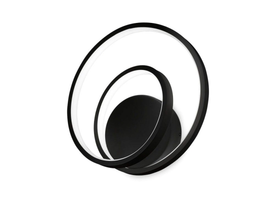 Φωτιστικό Τοίχου Oz 342238 On-Off 2700K 2450lm 29x8x30cm Black Ideal Lux
