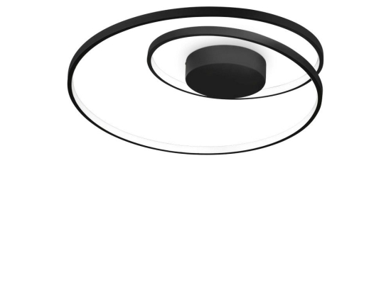 Φωτιστικό Οροφής - Πλαφονιέρα Oz 342320 On-Off 4000K 5500lm 60x18cm Black Ideal Lux
