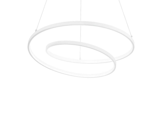 Φωτιστικό Οροφής Κρεμαστό Oz 342344 On-Off 2700K 5000lm D60x30cm White Ideal Lux