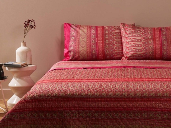 Σεντόνια Ρ. Ducale (Σετ 4τμχ) Pink Bassetti Υπέρδιπλo 250x280cm 100% Βαμβακοσατέν
