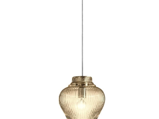 Φωτιστικό Οροφής Clyde LCL0104 23x150cm 1xE27 70W IP20 Amber Zafferano