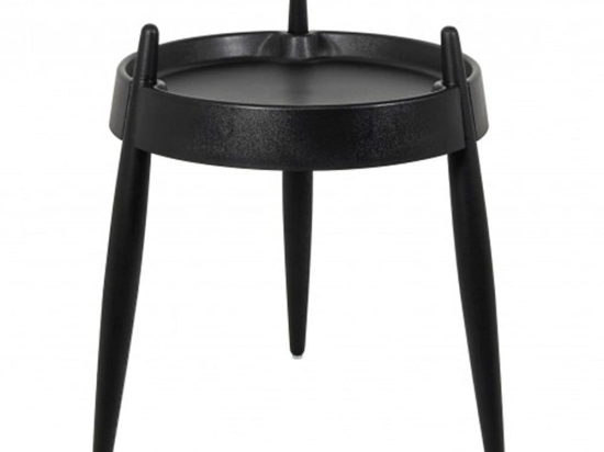 Τραπεζάκι Βοηθητικό Liola ZLS0005 40x47cm Black Zafferano