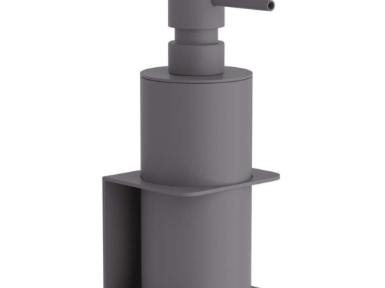 Δοχείο Κρεμοσάπουνου Επιτοίχιο 81-163 7,5x7x19cm Matte Concrete Grey Pam&Co Ορείχαλκος