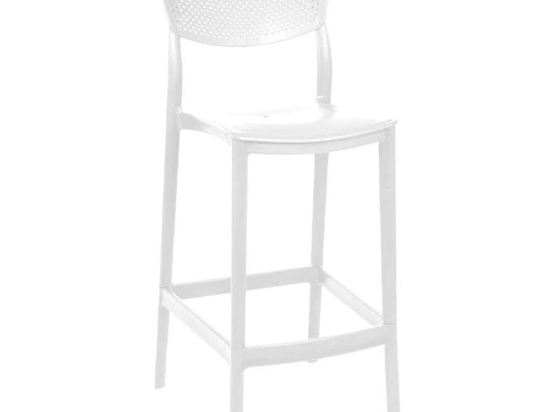Σκαμπό Μπαρ Bellini 824-225-030 44x53x112cm White