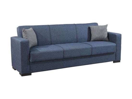 Καναπές-Κρεβάτι Τριθέσιος New Gracia 828-122-121 222x89x84cm Blue