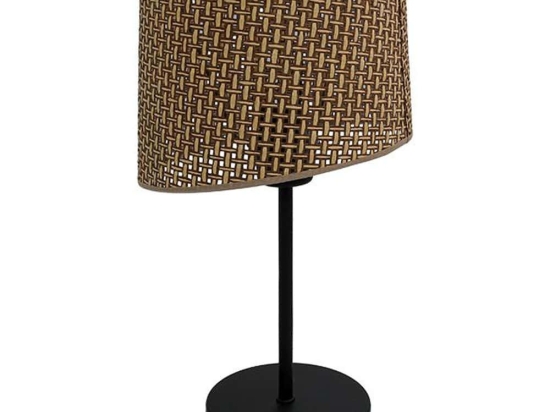 Φωτιστικό Επιτραπέζιο 835-124-293 20x49cm 1xΕ27 60W Black-Brown