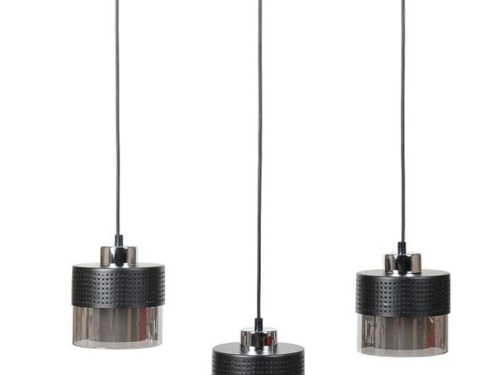 Φωτιστικό Οροφής - Ράγα 835-125-314 50x15x75cm 3xΕ27 60W Black-Silver