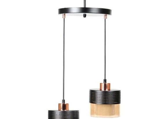 Φωτιστικό Οροφής 835-125-316 25x75cm 2xΕ27 60W Black-Bronze