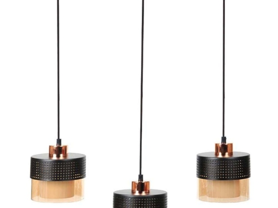 Φωτιστικό Οροφής - Ράγα 835-125-318 50x15x75cm 3xΕ27 60W Black-Bronze