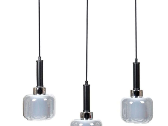 Φωτιστικό Οροφής - Ράγα 835-125-325 50x15x75cm 3xΕ27 60W Black-Silver