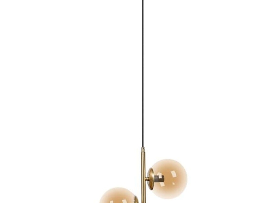 Φωτιστικό Οροφής 835-225-343 35x100cm 2xE14 60W Gold