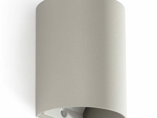 Φωτιστικό Τοίχου Sole Round Smooth 40524 1xGU10 8x10cm Grey Faro Barcelona