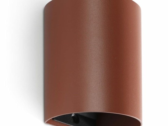 Φωτιστικό Τοίχου Sole Round Smooth 40525 1xGU10 8x10cm Terracotta Faro Barcelona
