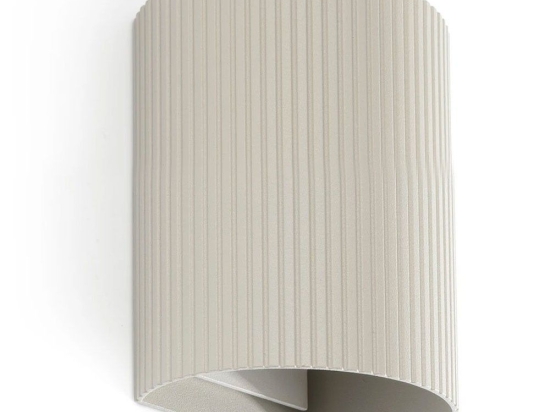 Φωτιστικό Τοίχου Sole Round Striped 40528 1xGU10 8x10cm Grey Faro Barcelona