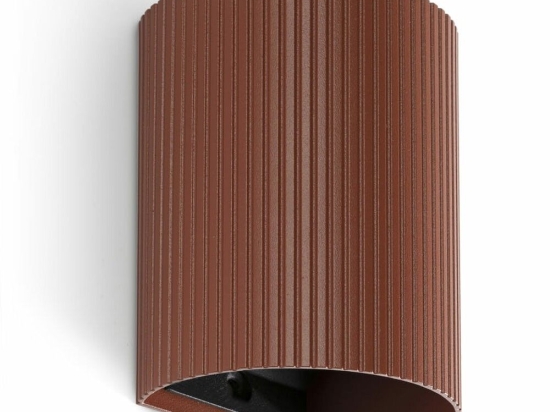 Φωτιστικό Τοίχου Sole Round Striped 40529 1xGU10 8x10cm Terracotta Faro Barcelona