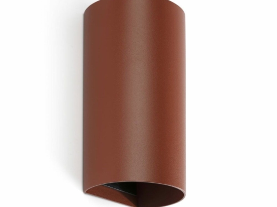 Φωτιστικό Τοίχου Sole Round Smooth 40541 2xGU10 8x15,5cm Terracotta Faro Barcelona