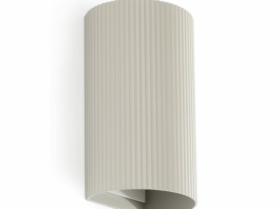 Φωτιστικό Τοίχου Sole Round Striped 40544 2xGU10 8x15,5cm Grey Faro Barcelona