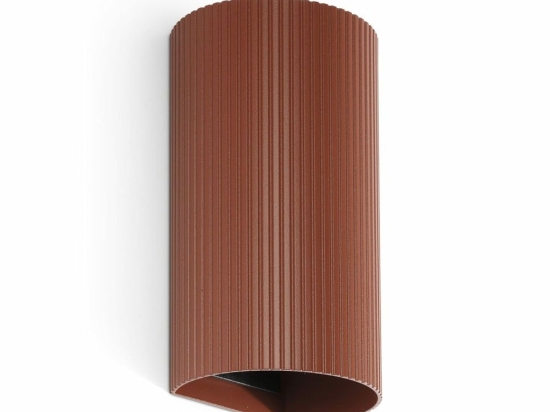 Φωτιστικό Τοίχου Sole Round Striped 40545 2xGU10 8x15,5cm Terracotta Faro Barcelona
