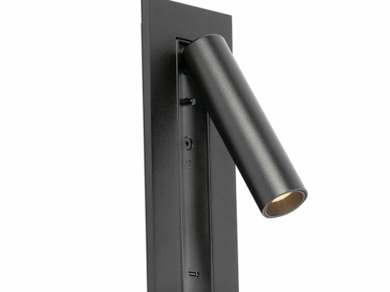 Φωτιστικό Τοίχου - Reader Gabo USB 62757 LED 4W 2700K 394lm 8x18 Black Faro Barcelona