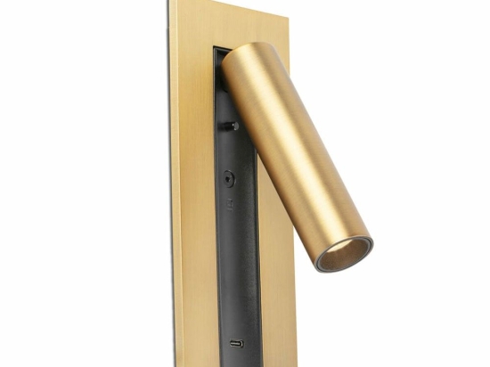 Φωτιστικό Τοίχου - Reader Gabo USB 62758 LED 4W 2700K 394lm 8x18 Bronze Faro Barcelona