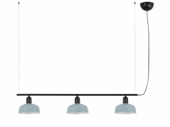 Φωτιστικό Οροφής - Ράγα Tatawin Metal S 20338-142 3xE27 210x100cm Black-Greyish Blue Faro Barcelona