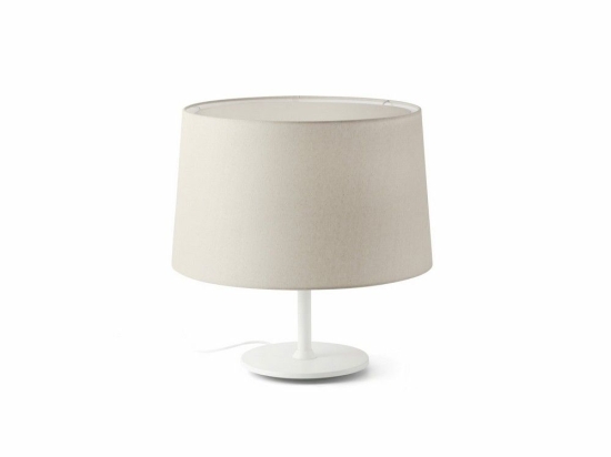 Φωτιστικό Επιτραπέζιο Windsor 20226-151 1xE27 43,5x51cm White-Linen Faro Barcelona