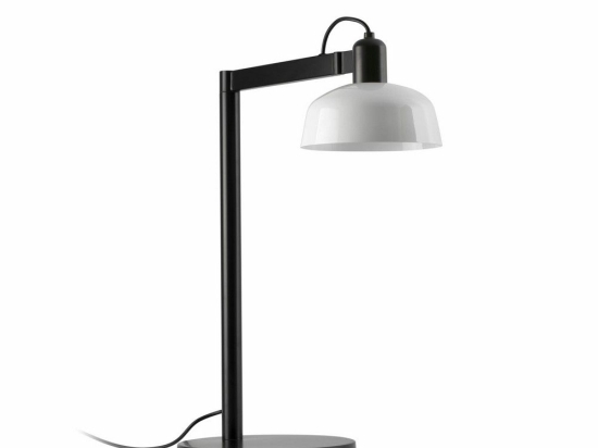 Φωτιστικό Γραφείου Tatawin Metal 20337-140 1xE27 45,4x57,5cm Black-White Faro Barcelona
