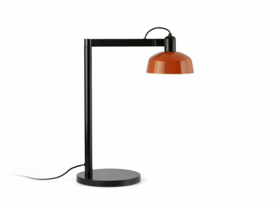 Φωτιστικό Γραφείου Tatawin Metal 20337-143 1xE27 45,4x57,5cm Black-Reddish Orange Faro Barcelona