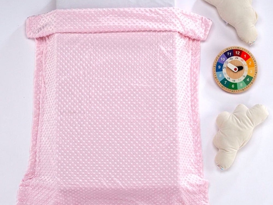 Κουβέρτα Βρεφική Lara Pink Mora Κούνιας 110x140cm Πολυέστερ