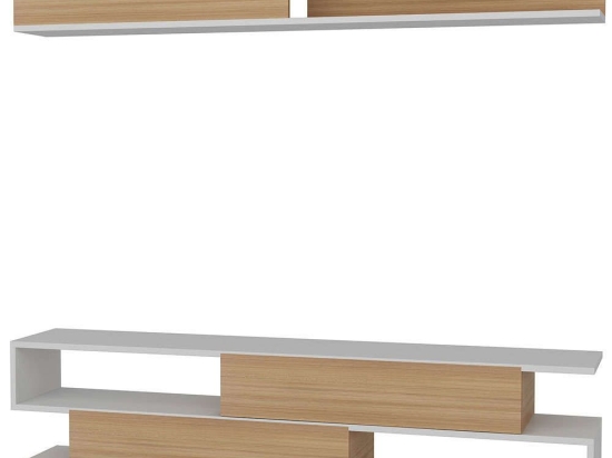 Σύνθεση Τηλεόρασης Sims 788DEC3062 176x31,5x39cm White-Teak