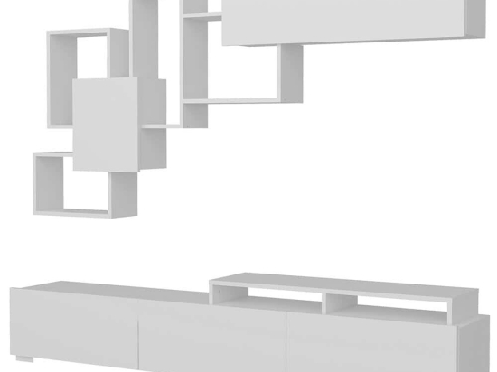 Σύνθεση Τηλεόρασης Amor 788DEC3071 210x35x30cm White