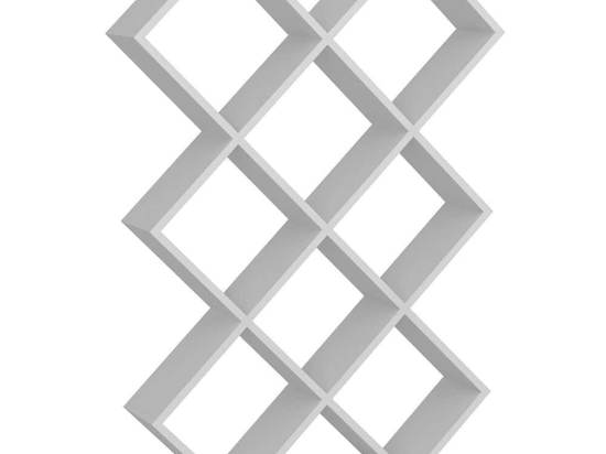 Βιβλιοθήκη Kumsal 788DEC3605 90x19,5x129cm White