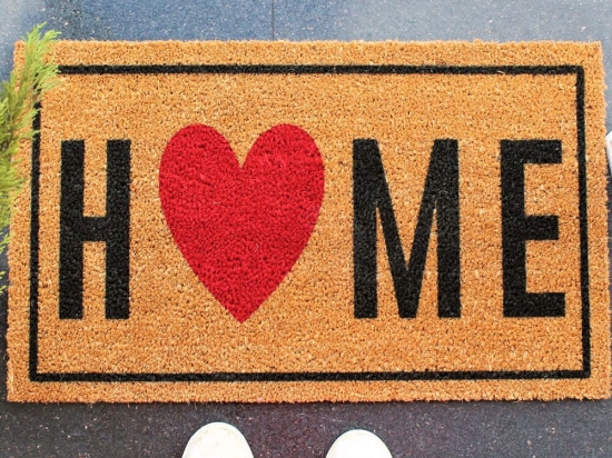 Πατάκι Εισόδου Home Heart 796LMN9811 70x40cm Multi Aberto Design 70x40