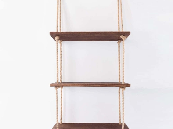 Ραφιέρα Τοίχου 792EVL1808 40x14x110cm Walnut