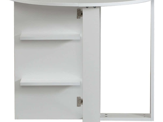 Τραπέζι Αναδιπλούμενο Middle 801CMY2920 90x45x77cm White Μοριοσανίδα, Μελαμίνη
