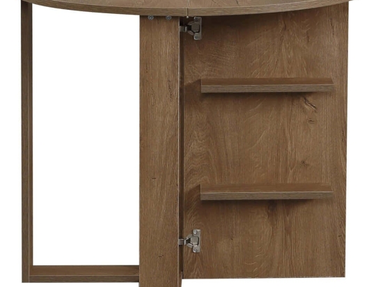 Τραπέζι Αναδιπλούμενο Middle 801CMY2923 90x45x77cm Dark Oak Μοριοσανίδα, Μελαμίνη