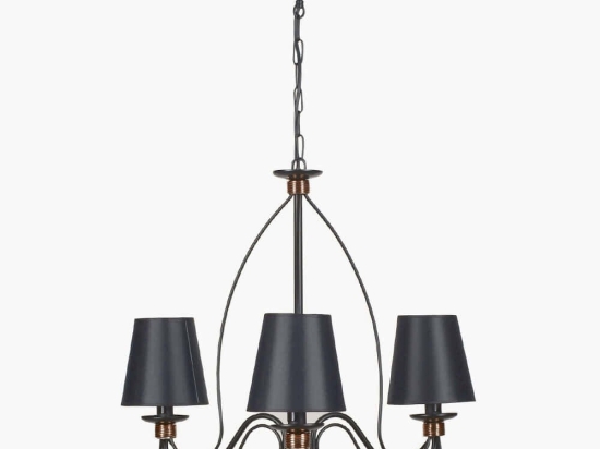 Φωτιστικό Οροφής - Πολυέλαιος Berfin 846STL1440 Φ60x90cm 3xE14 40W Black