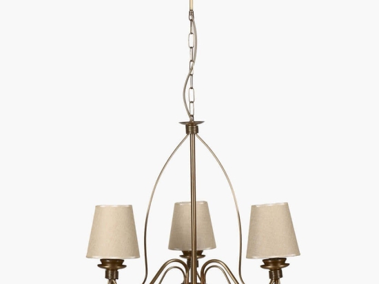 Φωτιστικό Οροφής - Πολυέλαιος Berfin 846STL1467 Φ60x90cm 3xE14 40W Gold-Beige Opviq