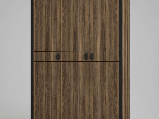 Ντουλάπα Τρίφυλλη Lost 804TRH3901 120x45x180cm Walnut Τρίφυλλη