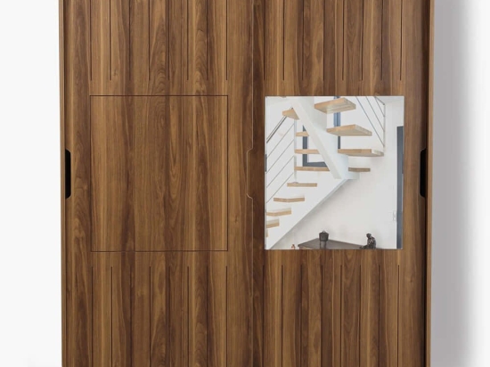 Ντουλάπα Δίφυλλη Pasific Home Fuga 801CMY3423 140x60x216cm Walnut Δίφυλλη