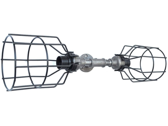 Φωτιστικό Τοίχου - Απλίκα 791EVL2521 54x17x17cm 2xE27 Silver-Black Opviq