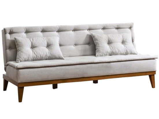 Καναπές - Κρεβάτι Τριθέσιος Fuoco 867UNQ1320 180x80x78cm Cream