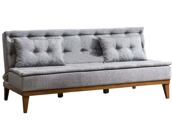 Καναπές - Κρεβάτι Τριθέσιος Fuoco 867UNQ1321 180x80x78cm Grey