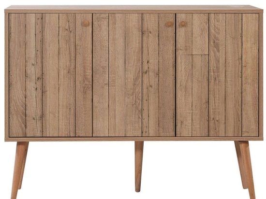 Μπουφές Mega 863SPH3940 120x36x90cm Oak Μοριοσανίδα, Μελαμίνη